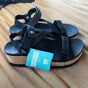 Teva Women's Black Platform Sandals